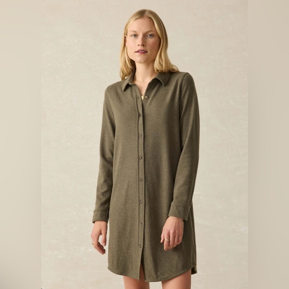 Faherty Legend Sweater Dress (M) - Picture 1 of 2